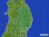 岩手県のアメダス実況(風向・風速)(2024年06月19日)