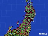東北地方のアメダス実況(日照時間)(2024年06月20日)