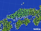 2024年06月20日の中国地方のアメダス(日照時間)