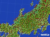 北陸地方のアメダス実況(気温)(2024年06月20日)