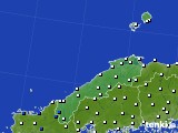 2024年06月20日の島根県のアメダス(風向・風速)