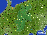 長野県のアメダス実況(気温)(2024年06月21日)