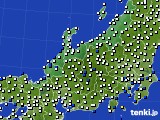 北陸地方のアメダス実況(風向・風速)(2024年06月21日)