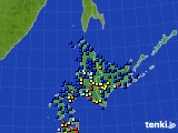 2024年06月22日の北海道地方のアメダス(日照時間)