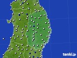 岩手県のアメダス実況(風向・風速)(2024年06月22日)