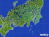 関東・甲信地方のアメダス実況(降水量)(2024年06月23日)