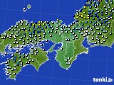 近畿地方のアメダス実況(降水量)(2024年06月23日)