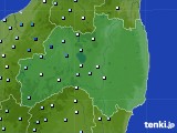 福島県のアメダス実況(降水量)(2024年06月23日)