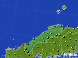 2024年06月23日の島根県のアメダス(気温)