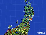 東北地方のアメダス実況(日照時間)(2024年06月24日)