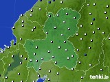 2024年06月24日の岐阜県のアメダス(風向・風速)
