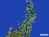 2024年06月25日の東北地方のアメダス(日照時間)