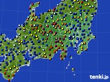 関東・甲信地方のアメダス実況(日照時間)(2024年06月25日)