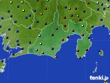 2024年06月25日の静岡県のアメダス(日照時間)