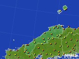 2024年06月25日の島根県のアメダス(気温)