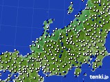2024年06月25日の北陸地方のアメダス(風向・風速)