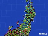 2024年06月26日の東北地方のアメダス(日照時間)