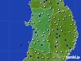 2024年06月26日の秋田県のアメダス(風向・風速)
