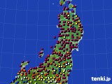 東北地方のアメダス実況(日照時間)(2024年06月27日)