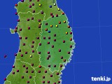 岩手県のアメダス実況(日照時間)(2024年06月27日)
