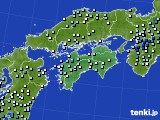 四国地方のアメダス実況(降水量)(2024年06月28日)