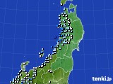 東北地方のアメダス実況(降水量)(2024年06月30日)