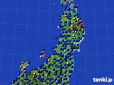 2024年07月01日の東北地方のアメダス(日照時間)