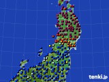 2024年07月02日の東北地方のアメダス(日照時間)