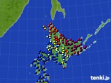 北海道地方のアメダス実況(日照時間)(2024年07月03日)