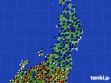 東北地方のアメダス実況(日照時間)(2024年07月03日)