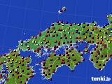 2024年07月03日の中国地方のアメダス(日照時間)