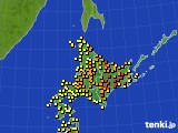 北海道地方のアメダス実況(気温)(2024年07月03日)