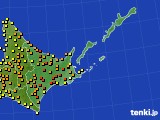 道東のアメダス実況(気温)(2024年07月03日)