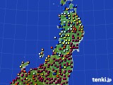2024年07月05日の東北地方のアメダス(日照時間)