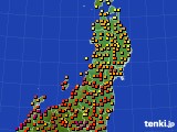 東北地方のアメダス実況(気温)(2024年07月05日)