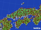 2024年07月05日の中国地方のアメダス(気温)