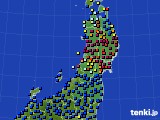 2024年07月06日の東北地方のアメダス(日照時間)