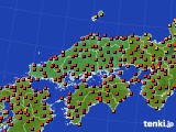 2024年07月06日の中国地方のアメダス(気温)