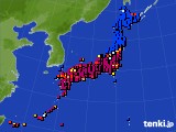 2024年07月07日のアメダス(日照時間)