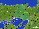 兵庫県のアメダス実況(日照時間)(2024年07月08日)