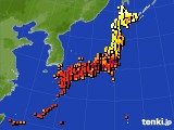 アメダス実況(気温)(2024年07月08日)