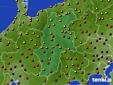 長野県のアメダス実況(気温)(2024年07月08日)
