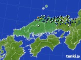 中国地方のアメダス実況(降水量)(2024年07月09日)