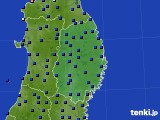 岩手県のアメダス実況(日照時間)(2024年07月09日)