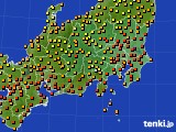 2024年07月09日の関東・甲信地方のアメダス(気温)