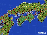 2024年07月09日の四国地方のアメダス(気温)