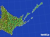 道東のアメダス実況(気温)(2024年07月09日)