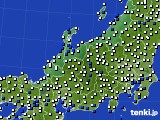北陸地方のアメダス実況(風向・風速)(2024年07月09日)