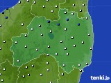 福島県のアメダス実況(風向・風速)(2024年07月09日)