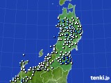 東北地方のアメダス実況(降水量)(2024年07月10日)